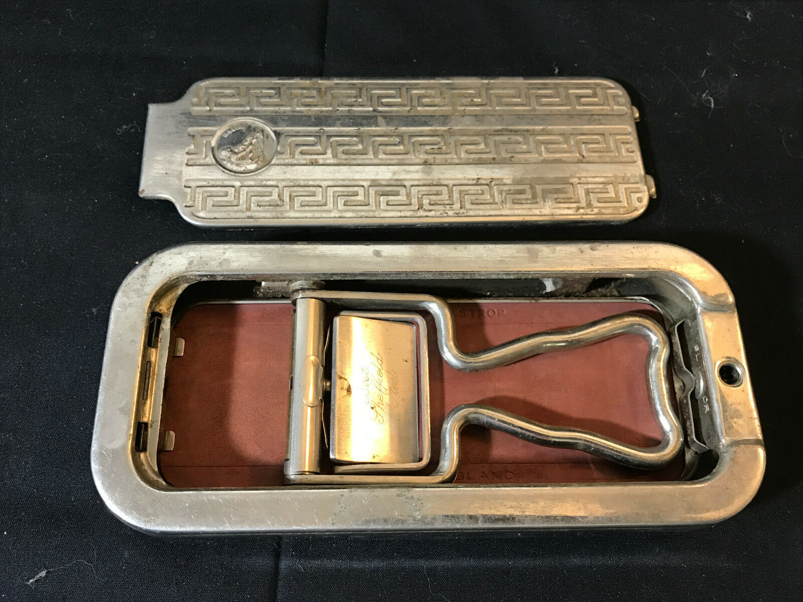 Antique English Rolls Razor Safety Blade Sharpener