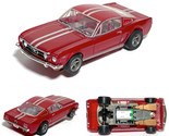 2023 AFX HO Slot Car MEGA-G+ 1966 FORD MUSTANG FASTBACK Mettalic RED Lim... - $57.99