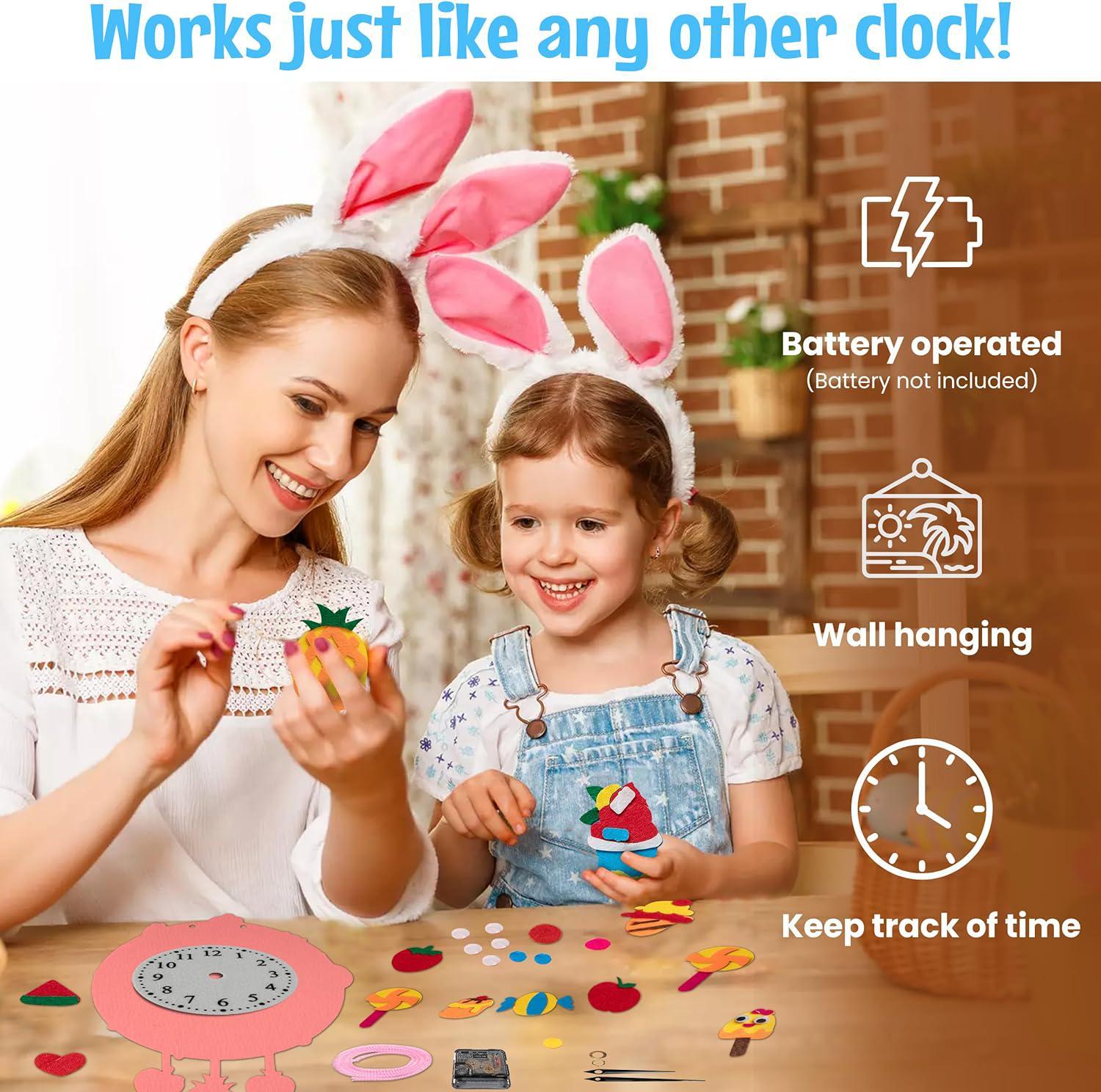  goldentime Kids Wall Clock for Do It Yourself