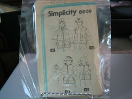 Simplicity 8809 Boy&#39;s Quilted Vest &amp; Jacket w/Detachable Hood Pattern - ... - $11.89