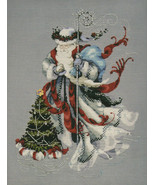 MD100 &quot;Winter White Santa&quot; Mirabilia Design Cross Stitch Chart With Embe... - $63.35