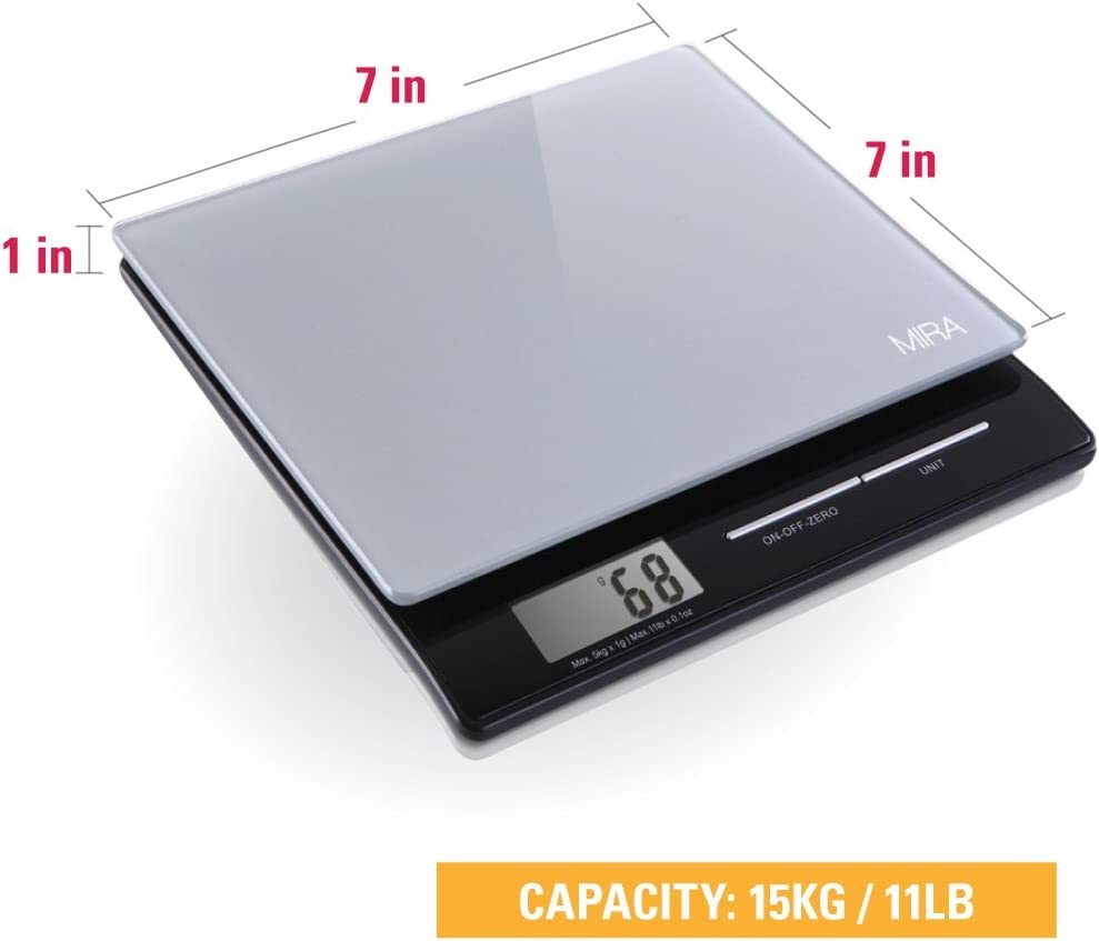 Insten Digital Pocket Scale in Grams & Ounces - Portable & Multifunction  for Food, Jewelry - 0.1g Precise with 1000g (2lb) Capacity