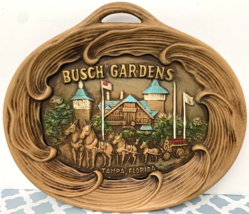 Busch Gardens Tampa Florida Ceramic Wall Plate Ceramic Vintage Made In J... - $19.79