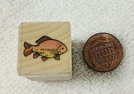 Hero Arts Fish Tiny Mounted Stamp 3/4" x 1/2" Unused - $6.44