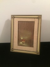 Vintage 40s silvery gold double ornate 8" x 10" frame with easel back