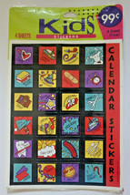 Vintge 1990's  Ambassador Hallmark 4 Sheet Sticker Package Calendar Stickers - $14.99
