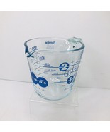 Pyrex 2 Cup 500ml 100th Anniversary Glass Measuring Cup Blue USA - $24.65