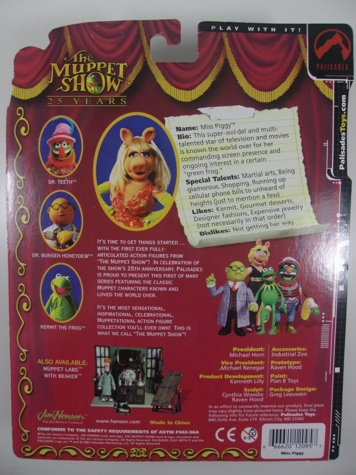 MISS PIGGY w/ Long Hair The Muppet Show action figure by Palisades - The  Muppets