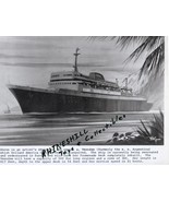 Ship - S.S. Veendam Holland America Cruises Liner  - Artists Sketch  - $1.10
