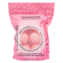Vitabath Bath Fizzies w/ Epsom Salt Relax Nourish Unwind Pomegranate Bellini 6ct - $14.84