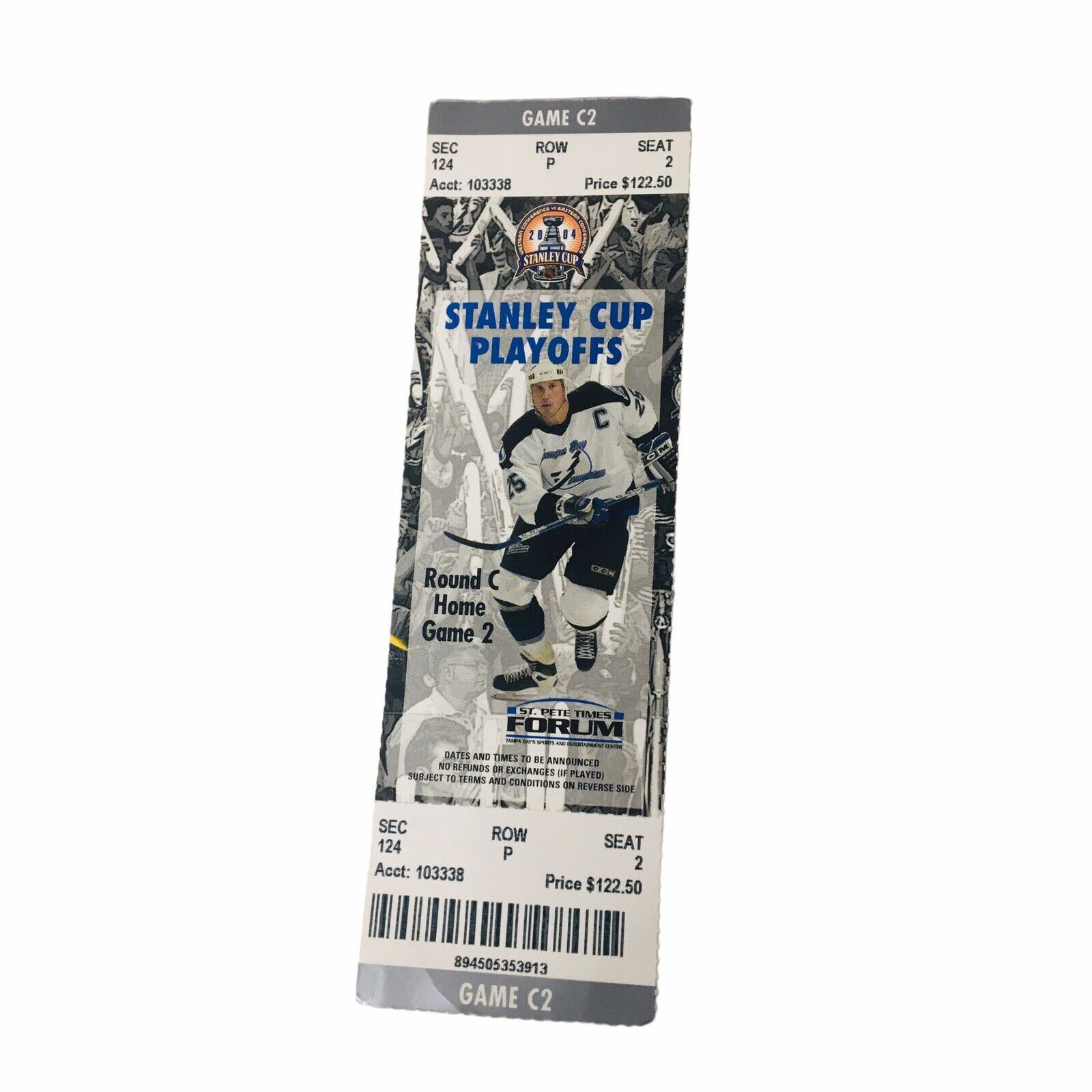 2004 Tampa Bay Lightening Stanley Cup Playoffs Round C Home Game 2