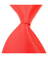 Turkey Red Stripe Silk Classic Woven Man Tie Necktie  112 - $3.99