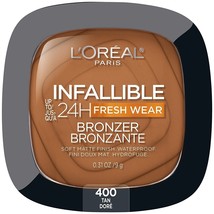 Bronzer 400 Tan L&#39;Oréal Paris Infallible 24H Fresh Wear Soft Matte Longwear - $6.79
