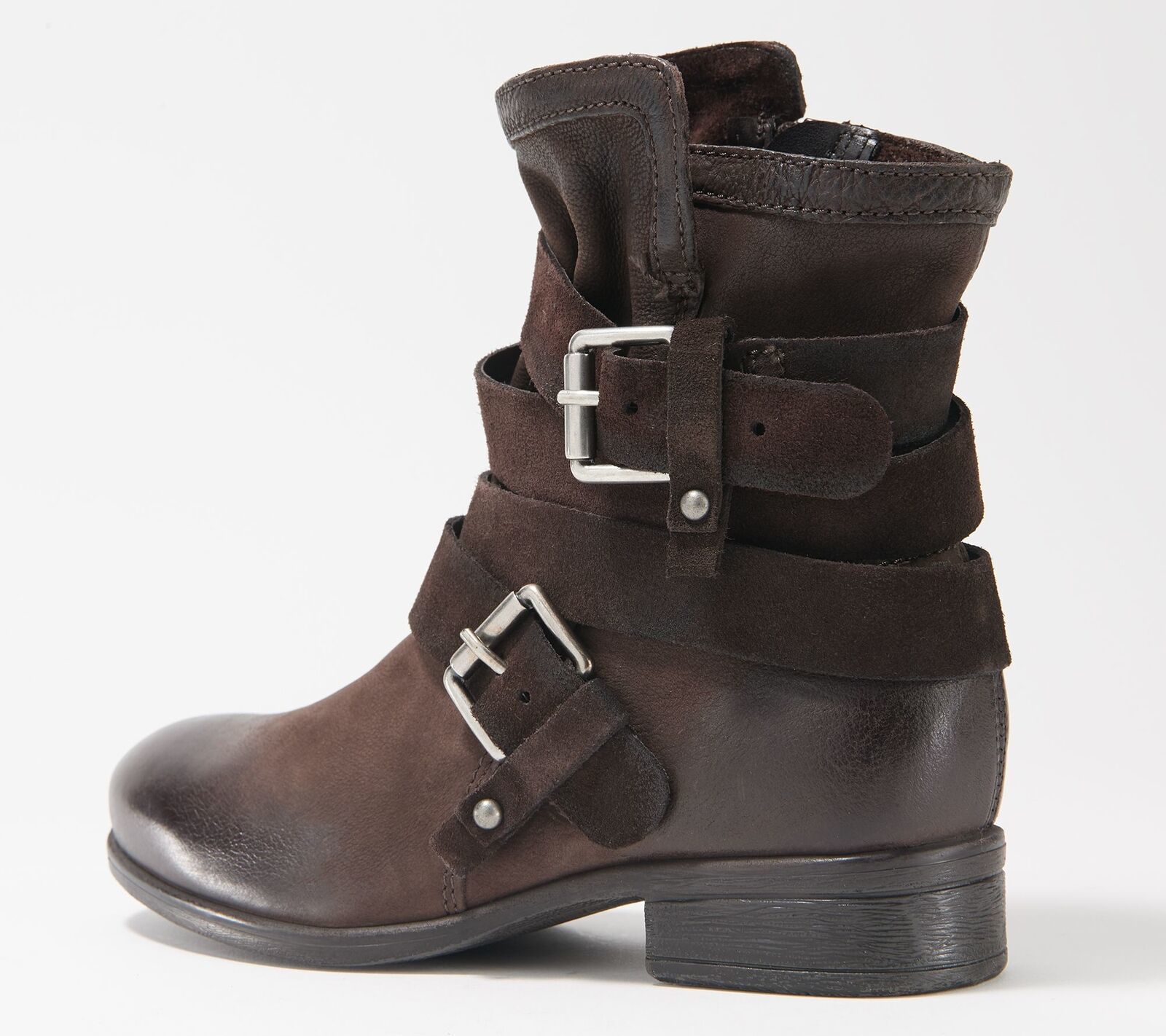 Vince Camuto Leather or Suede Buckle Mid-Shaft Boots - Kempreea