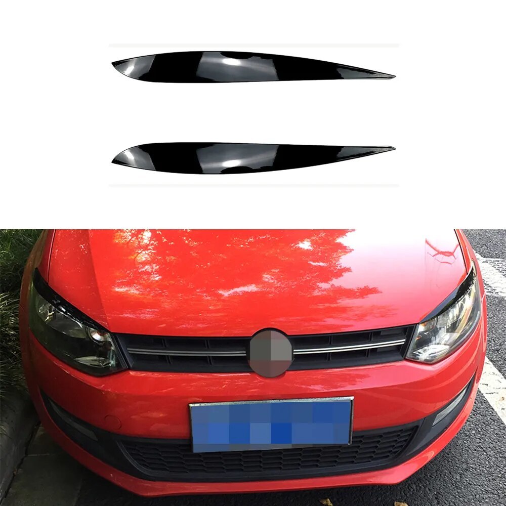 For 5 MK5 TSI TDI GTI 2009-2017 2pcs Headlights Eyelids Eyebrow Trim ...