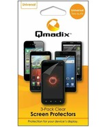 Qmadix Universal Clear Screen Protectors for Cell Phones, 3-Pack (Lot of 2) - $8.89