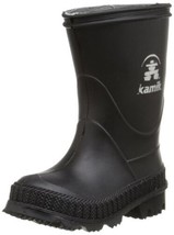 Kamik STOMP/KIDS/PUR/4149F Rain Boot Black, 4 M Us Big Kid - $30.47