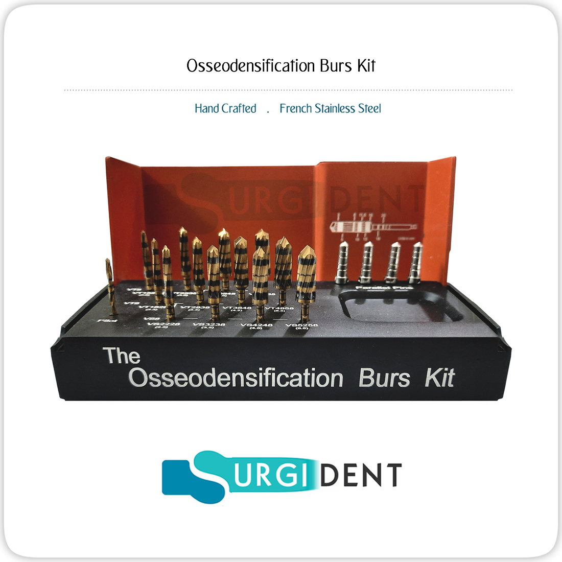 Implantology Osseodensification Burs Kit, Dental Implant Osteotomy