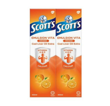 5 Bottles x Scott's Emulsion Cod Liver Oil Orange Flavor 400ml FAST SHIPPING DHL - $83.89
