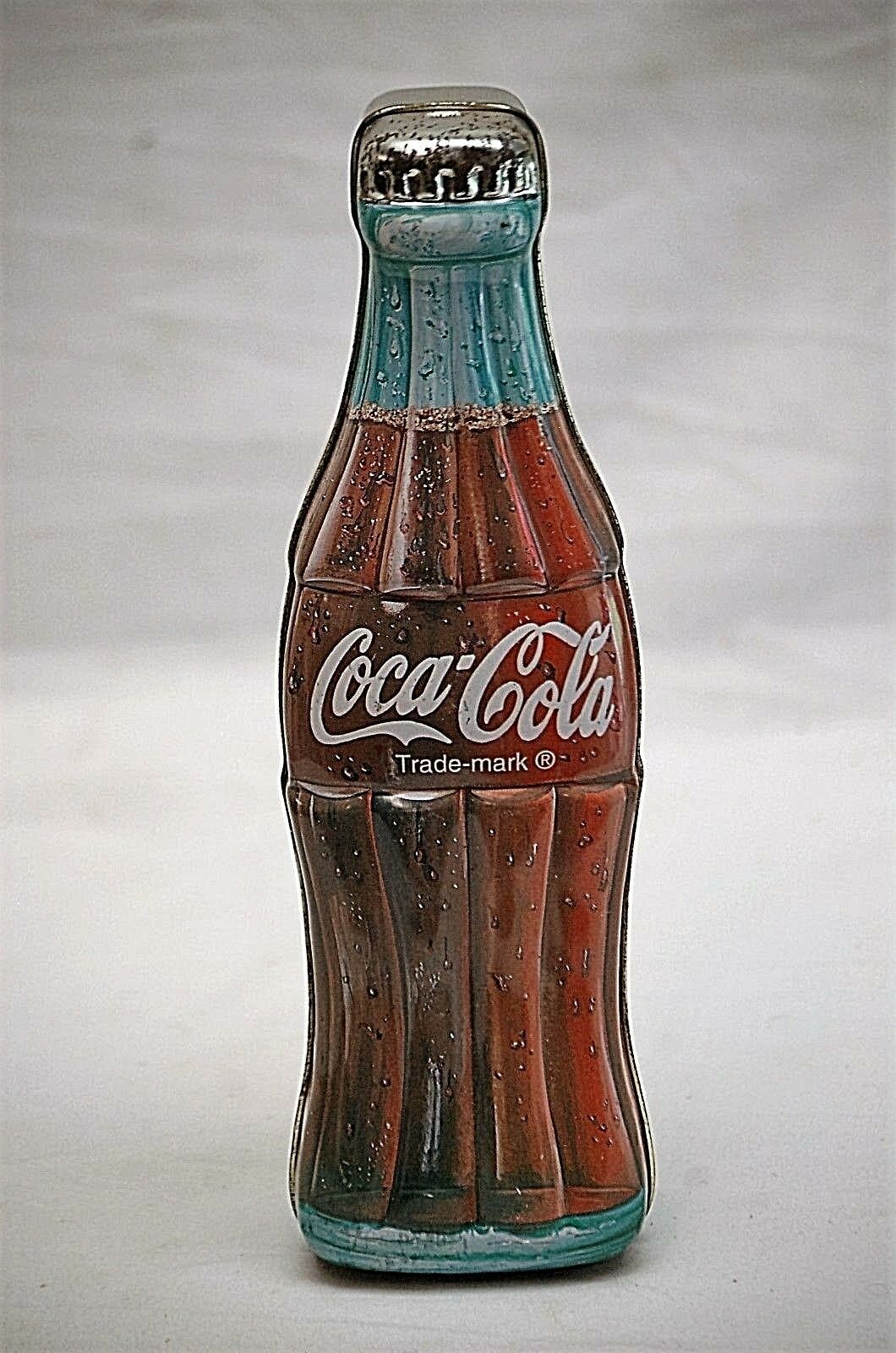 Primary image for Vintage Advertising Coca Cola Coke Soda Pop Bottle Tin Storage Container Decor