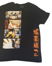 Black My Hero Academia MHA Men T-Shirt Size M Bakugo Rage Progression Funimation image 3