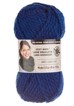 Loops & Threads Cozy Wool Yarn, Sapphire Blue, 4.5 Oz., 90 Yards - $11.95