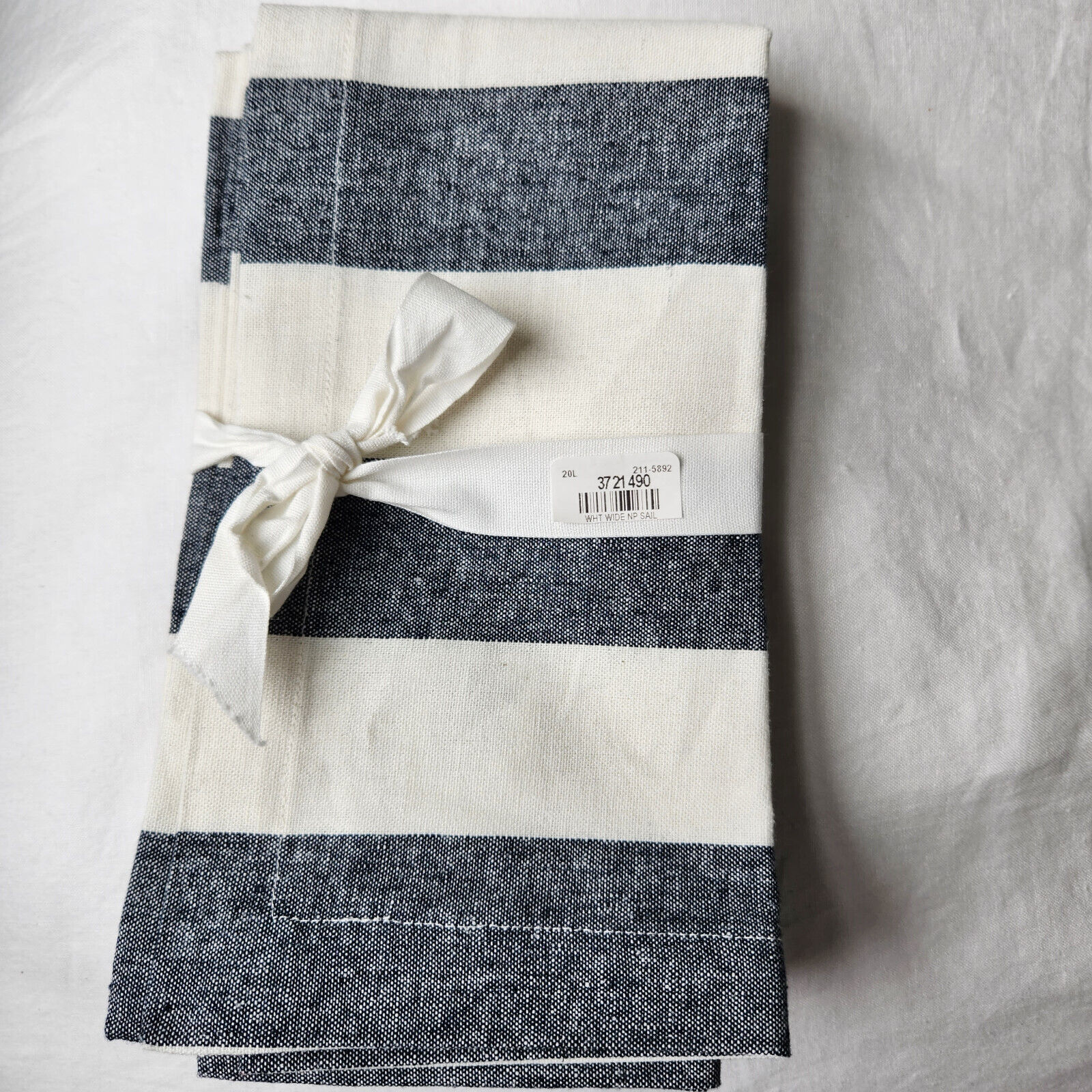 Wheaton Striped Linen/Cotton Napkins