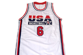 Derrick Coleman #6 Team USA Men Basketball Jersey White Any Size image 4