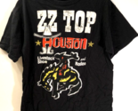 ZZ TOP Houston Livestock Rodeo Double-Sided Concert Tour 2012 Black T-Sh... - $49.50