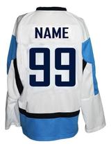Any Name Number Team Finland Retro Hockey Jersey New Sewn White Any Size image 2