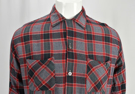 Plaid Button Long Sleeve Shirt Vintage Coast to Coast National Large  - $39.61