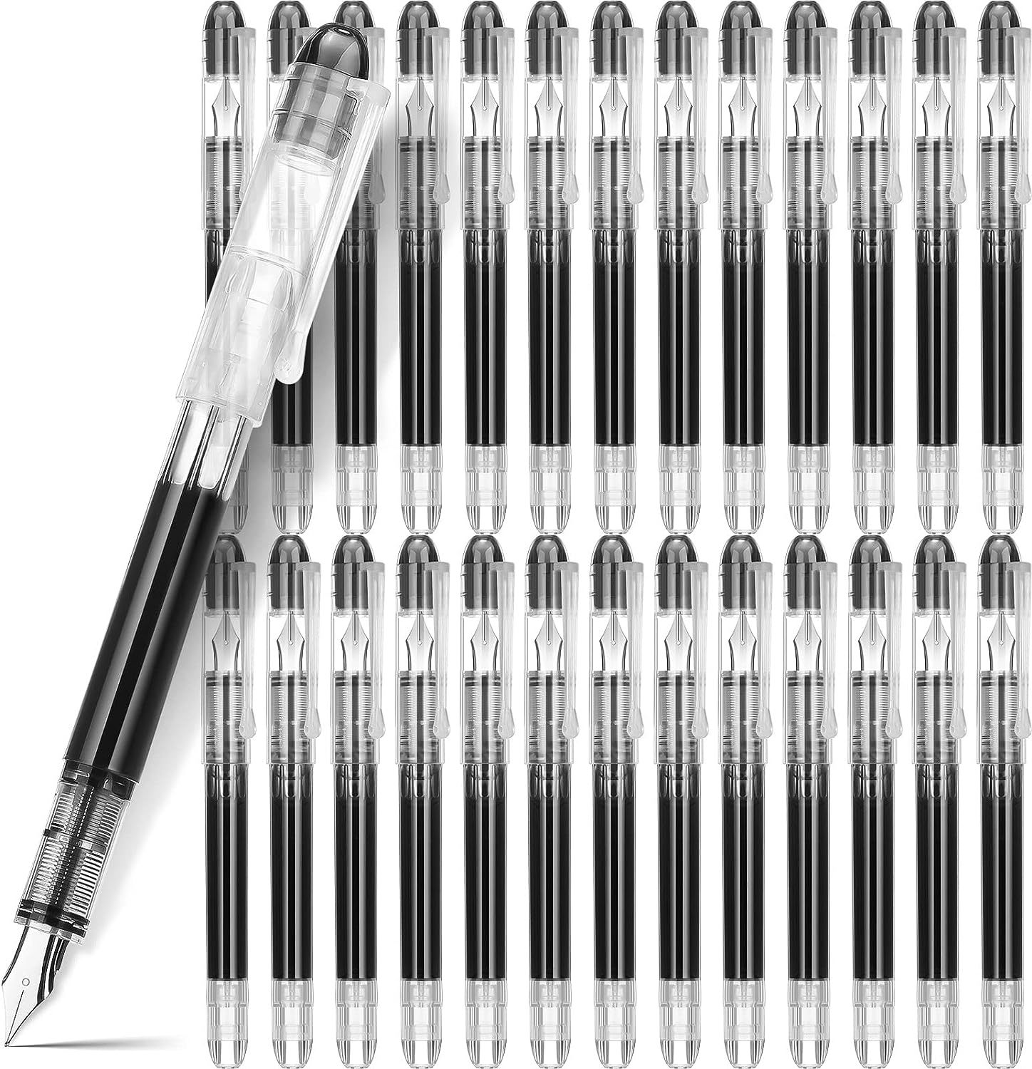 24pcs Mixed Color Gel Pen, Simple 24 Colors Fine Point Drawing Pen