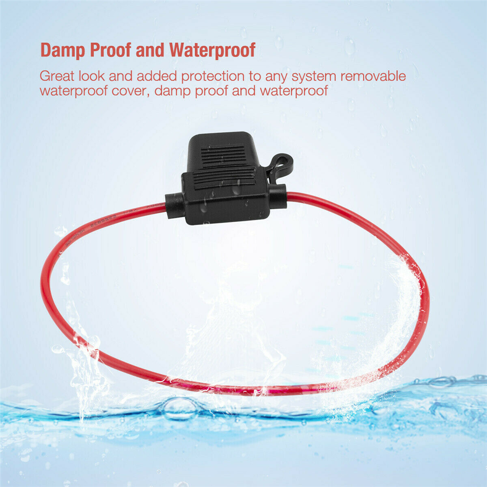 18 AWG InLine Blade Fuse Holder ATC ATO Waterproof CAR TRUCK TRACTOR