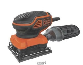 Black+Decker 1/4" Sheet- Finishing Orbital Sander Orange & Black 1600 Opm - $66.49