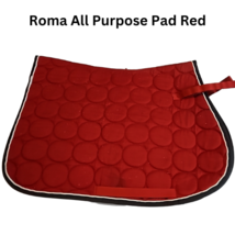 Roma All Purpose Horse Saddle Pad and Set of 2 Red Bandana Polos USED image 1