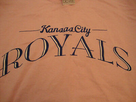 MLB Kansas City Royals Baseball Graphic Print Pink T Shirt M - $14.84
