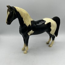 Breyer Western Pony Glossy Black &amp; White Pinto Toy 1950&#39;s No Saddle, Cha... - $23.33