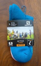 Salomon Active 2-Pack Ankle Socks - Soft Cotton Blend  Unisex NEW - $12.40