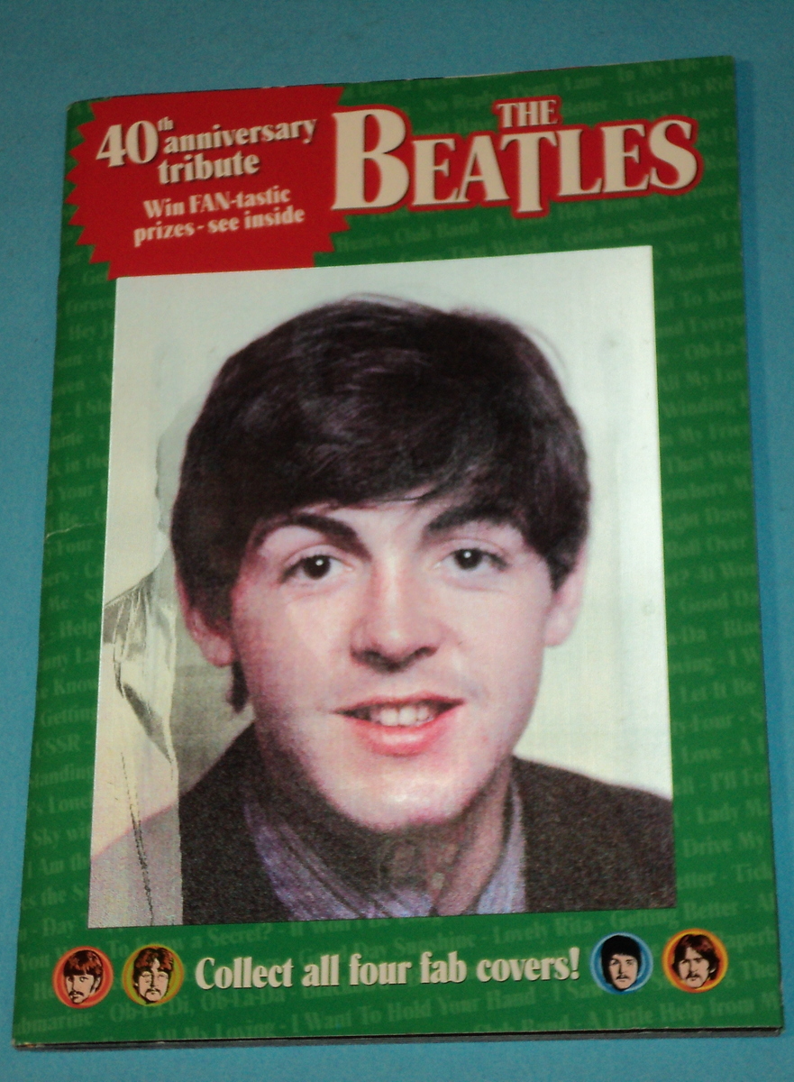 The Beatles 40th Anniversary Tribute Magazine 2003 Hologram Cover Used ...