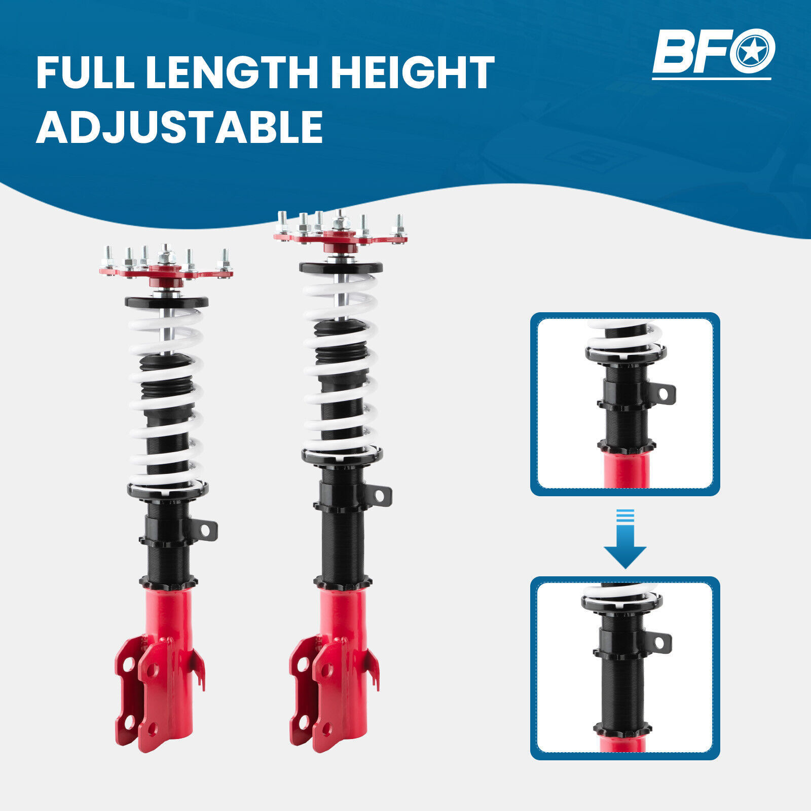 BFO Coilovers Struts Shocks Abosrber For Honda CRV CRV 4Door 2007