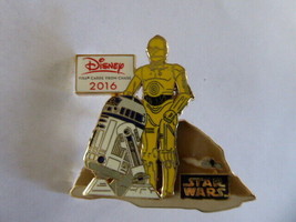 Disney Trading Pins 116122 2016 Disney Visa Cardmember Star Wars C-3P0 and R2-D2 - $23.01