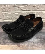 Donald J Pliner Men&#39;s Slip-On Black Suede Leather Driving Shoes Size 9 L... - $69.00