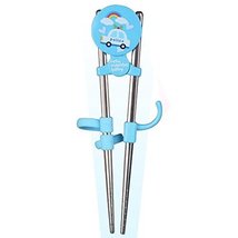 Stainless Steel Baby Training Tableware Correcting Using Chopsticks(Blue)
