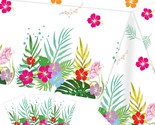 3 Pack Hawaiian Luau Tablecloths For Party Decoration, Hawaii Disposable... - $33.82