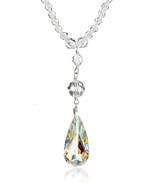 Amazon Collection Sterling Silver Swarovski Elements Crystal-Bead Neckla... - $114.99