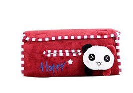 Cute Panda Plush Auto Supplies Hanging Tissue Box Tissue Box Car Tissue Box