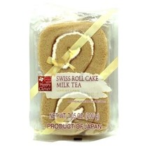 Shirakiku Swiss Roll Cake Milk Tea Wheat Cake Confectionery 7.05 oz - $12.16