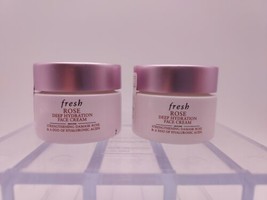 LOT OF 2-FRESH Rose Deep Hydration Face Cream, .5oz, New, Sealed, Unboxed - $19.79
