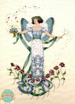 MD47 "April’s Blue Diamond" Mirabilia Chart With Embellishment and Special Threa - $47.51