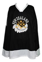 Any Name Number New Zealand Retro Hockey Jersey New Black Any Size image 4